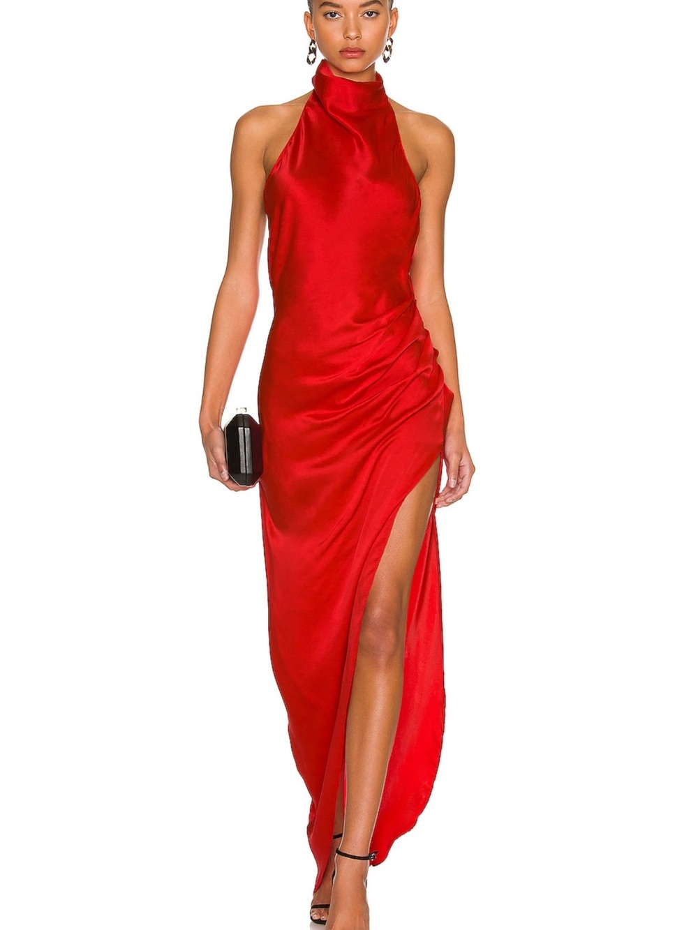 Amanda Uprichard Samba Gown In Candy Apple Red